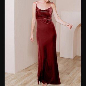 Reverly Skye Velvet Dress Rose Mauve